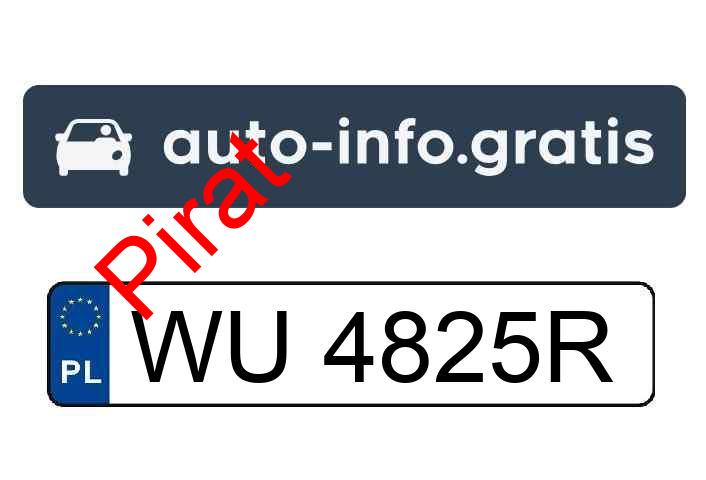 Pirat drogowy w pojeździe o numerach rejestracyjnych WU4825R