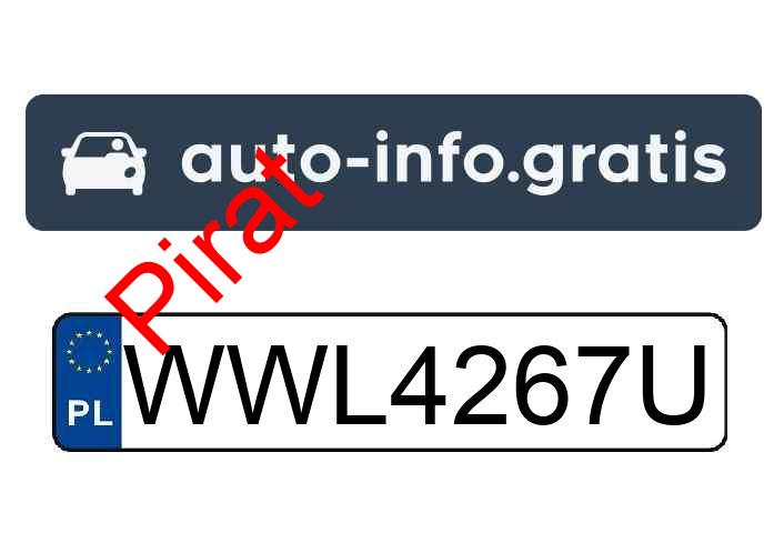 Pirat drogowy w pojeździe o numerach rejestracyjnych WWL4267U