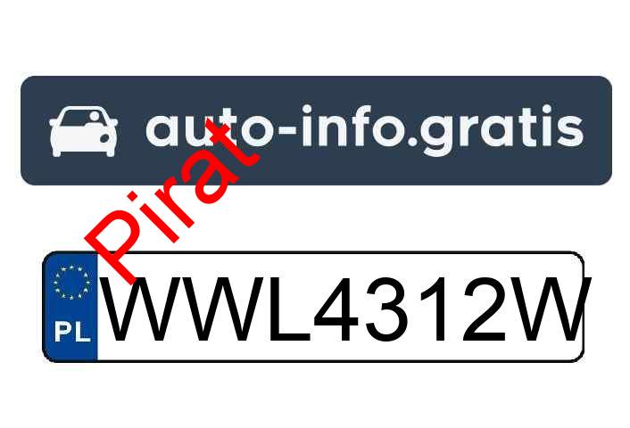 Pirat drogowy w pojeździe o numerach rejestracyjnych WWL4312W
