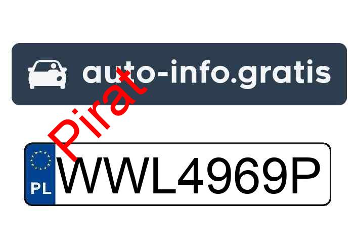 Pirat drogowy w pojeździe o numerach rejestracyjnych WWL4969P