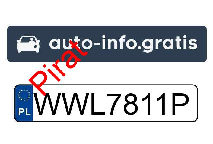 Pirat drogowy w pojeździe o numerach rejestracyjnych WWL7811P