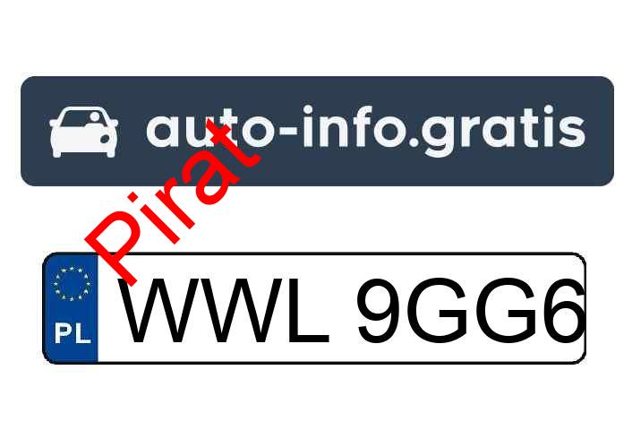 Pirat drogowy w pojeździe o numerach rejestracyjnych WWL9GG6