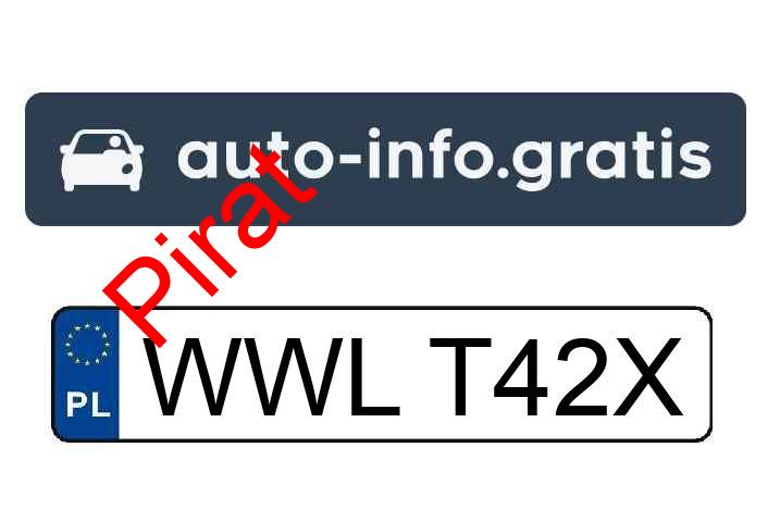 Pirat drogowy w pojeździe o numerach rejestracyjnych WWLT42X
