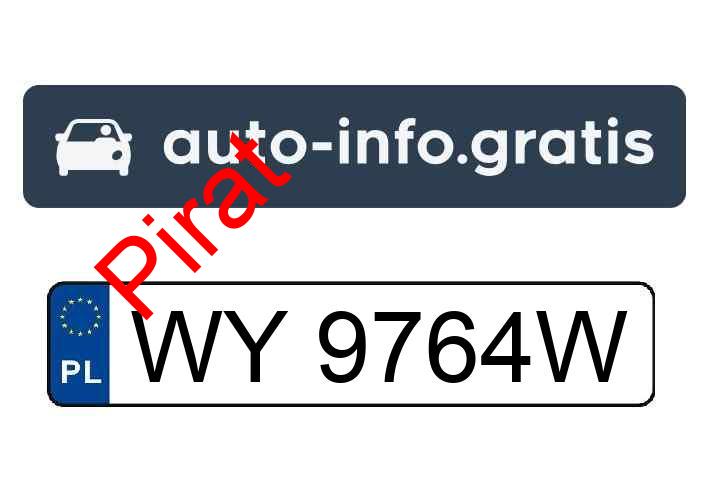 Pirat drogowy w pojeździe o numerach rejestracyjnych WY9764W