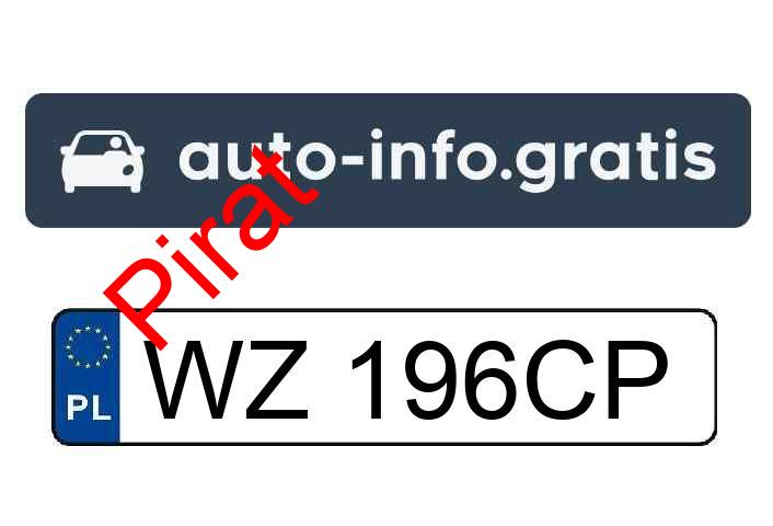 Pirat drogowy w pojeździe o numerach rejestracyjnych WZ196CP