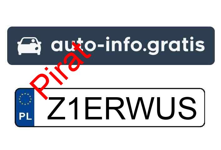 Pirat drogowy w pojeździe o numerach rejestracyjnych Z1ERWUS