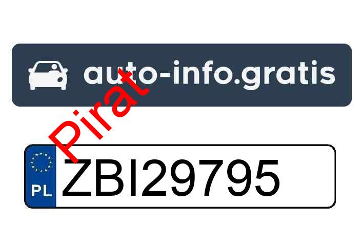 Pirat drogowy w pojeździe o numerach rejestracyjnych ZBI29795