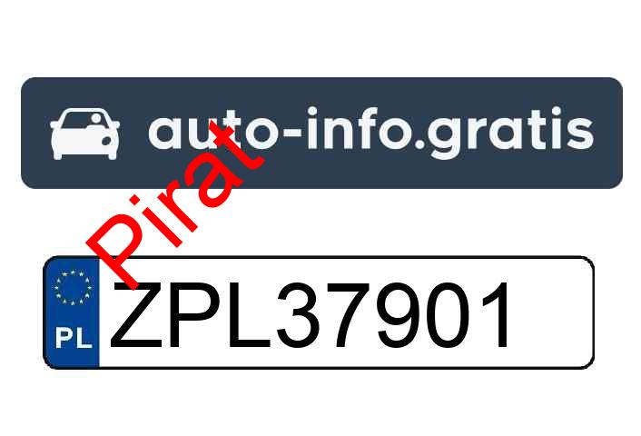 Pirat drogowy w pojeździe o numerach rejestracyjnych ZPL37901
