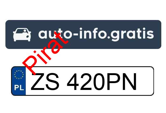 Pirat drogowy w pojeździe o numerach rejestracyjnych ZS420PN