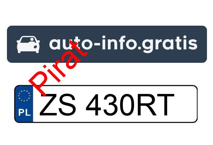 Pirat drogowy w pojeździe o numerach rejestracyjnych ZS430RT