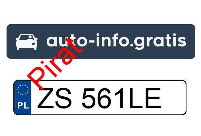 Pirat drogowy w pojeździe o numerach rejestracyjnych ZS561LE