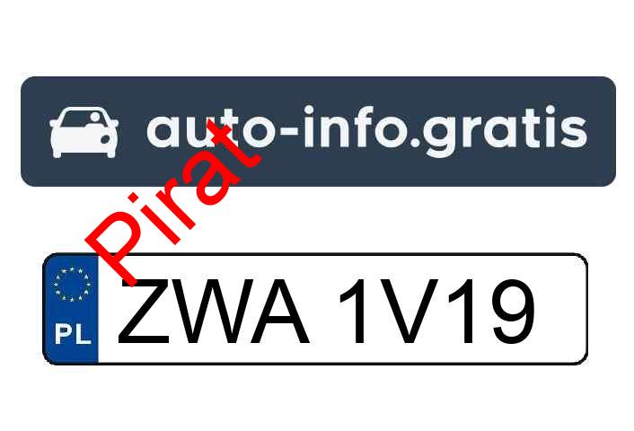 Pirat drogowy w pojeździe o numerach rejestracyjnych ZWA1V19