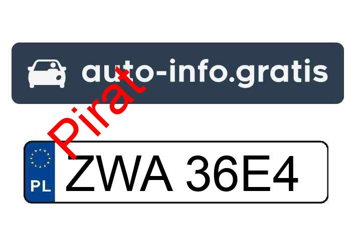 Pirat drogowy w pojeździe o numerach rejestracyjnych ZWA36E4