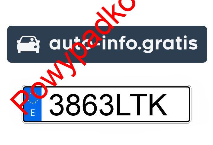 Pojazd o numerach 3863LTK uczestniczył w wypadku