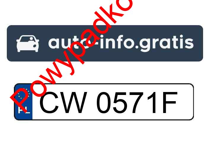 Pojazd o numerach CW0571F uczestniczył w wypadku
