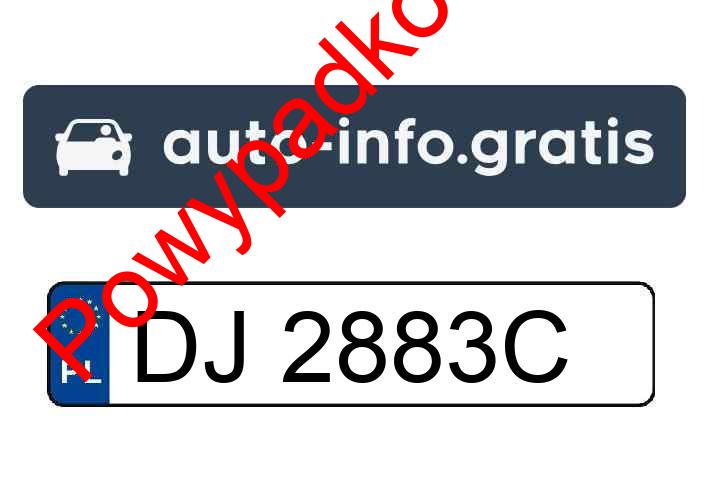 Pojazd o numerach DJ2883C uczestniczył w wypadku