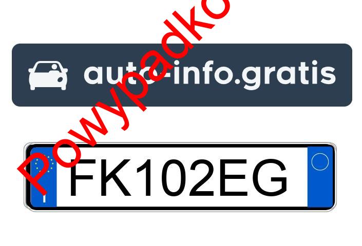 Pojazd o numerach FK102EG uczestniczył w wypadku