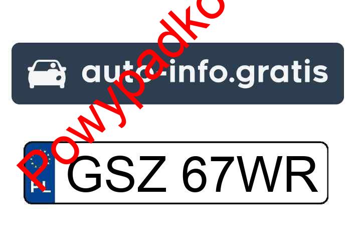 Pojazd o numerach GSZ67WR uczestniczył w wypadku