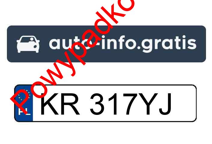 Pojazd o numerach KR317YJ uczestniczył w wypadku