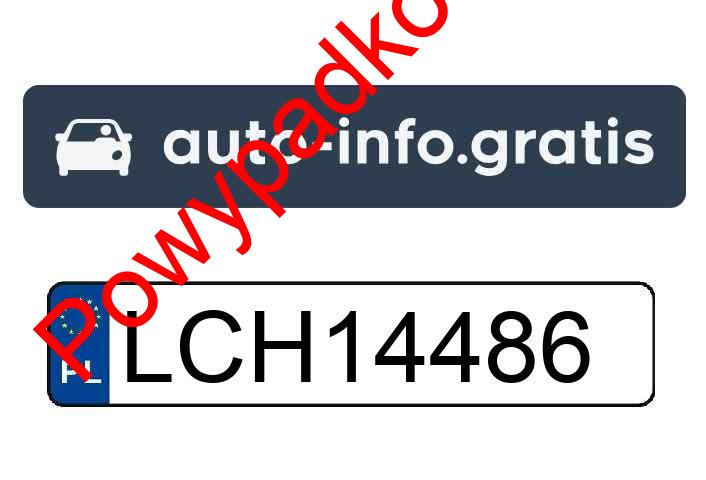 Pojazd o numerach LCH14486 uczestniczył w wypadku