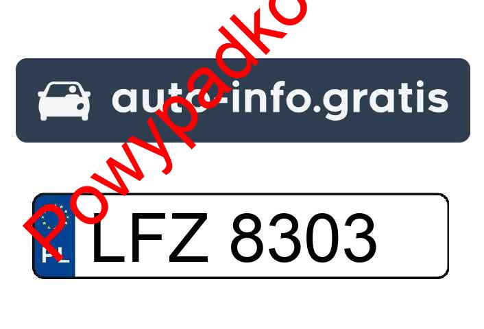 Pojazd o numerach LFZ8303 uczestniczył w wypadku