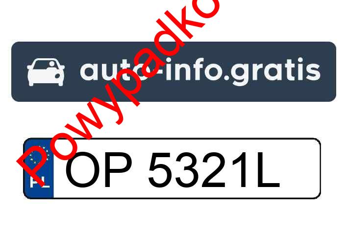 Pojazd o numerach OP5321L uczestniczył w wypadku