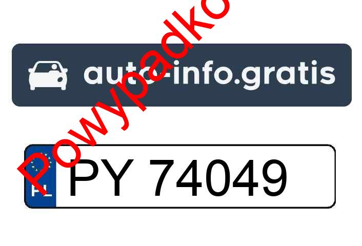 Pojazd o numerach PY74049 uczestniczył w wypadku