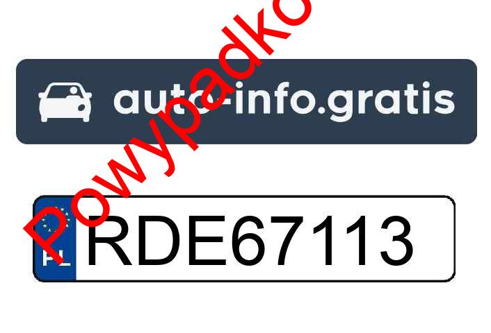 Pojazd o numerach RDE67113 uczestniczył w wypadku