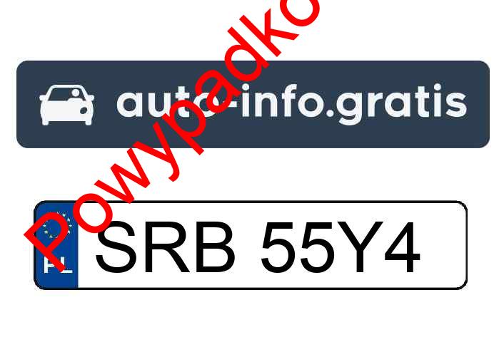 Pojazd o numerach SRB55Y4 uczestniczył w wypadku