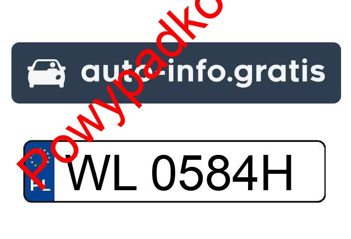 Pojazd o numerach WL0584H uczestniczył w wypadku