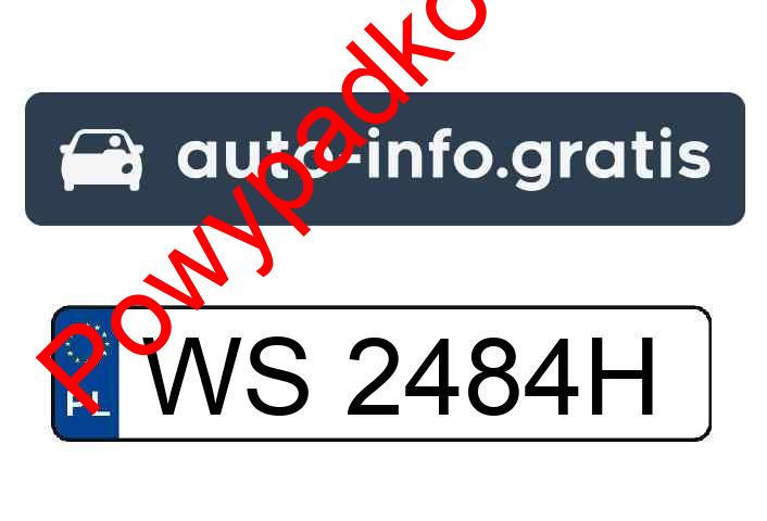 Pojazd o numerach WS2484H uczestniczył w wypadku