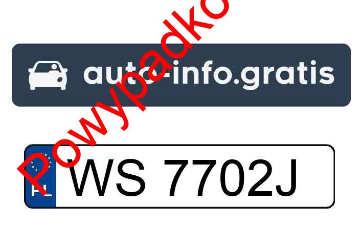 Pojazd o numerach WS7702J uczestniczył w wypadku