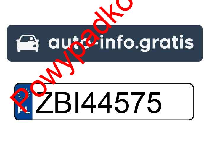 Pojazd o numerach ZBI44575 uczestniczył w wypadku