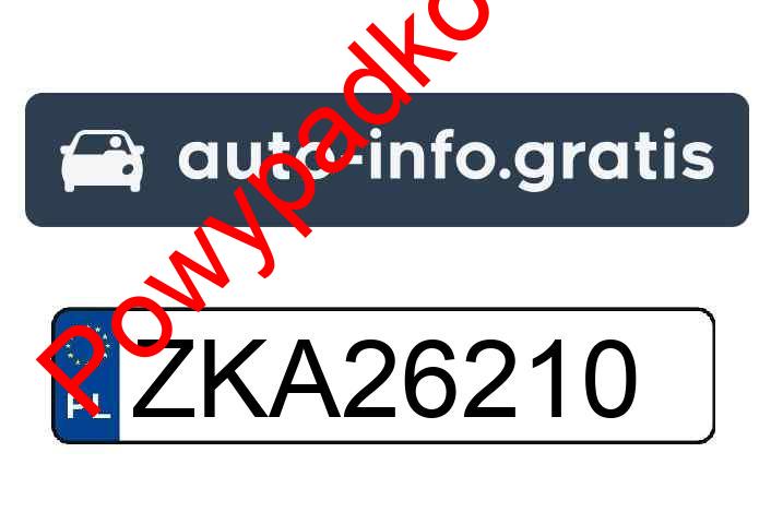 Pojazd o numerach ZKA26210 uczestniczył w wypadku