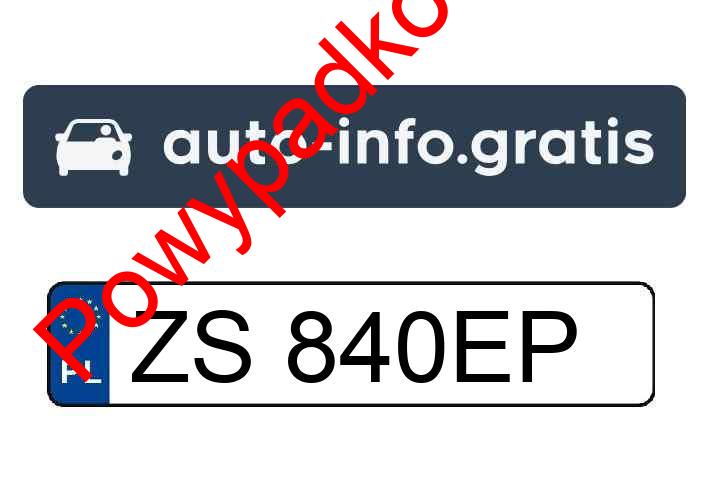 Pojazd o numerach ZS840EP uczestniczył w wypadku