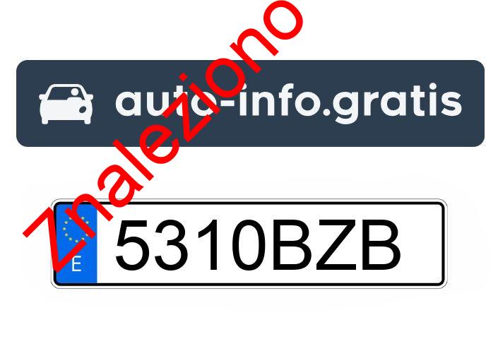 Znaleziono tablicę rejestracyjną o numerach 5310BZB