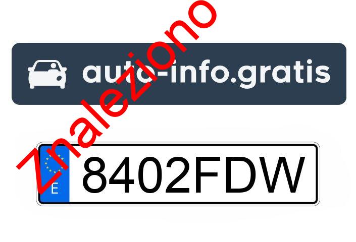 Znaleziono tablicę rejestracyjną o numerach 8402FDW