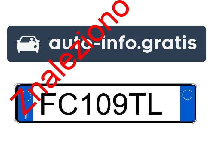 Znaleziono tablicę rejestracyjną o numerach FC109TL