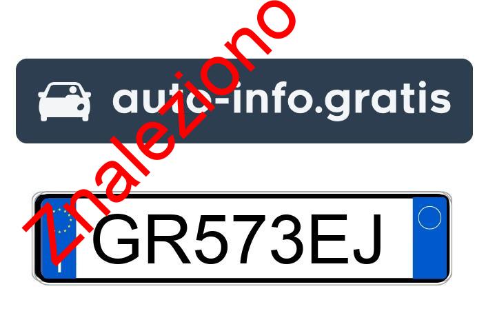 Znaleziono tablicę rejestracyjną o numerach GR573EJ
