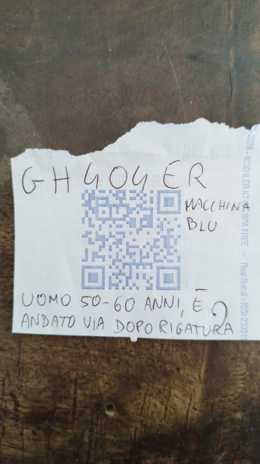 Znaleziono tablicę rejestracyjną o numerach GH404ER