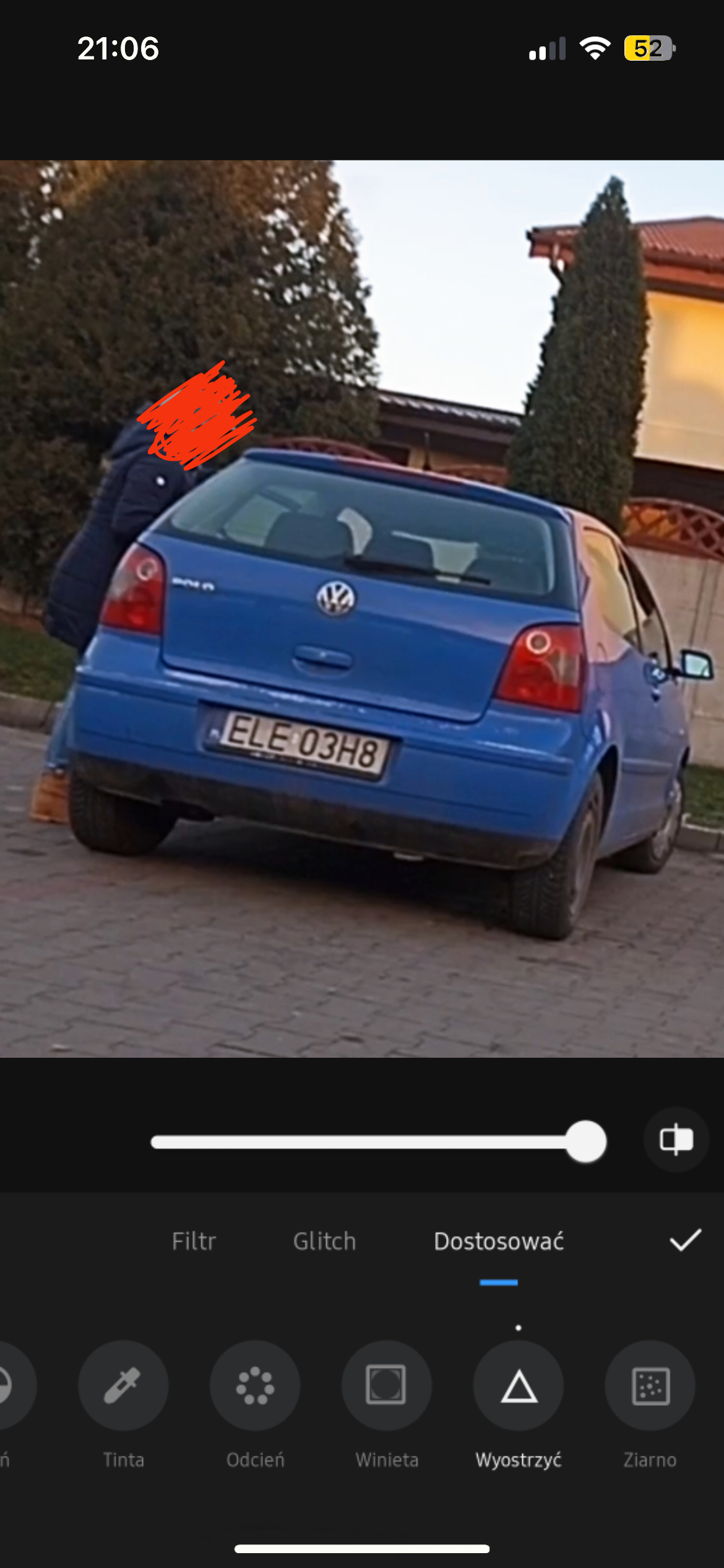 Pirat drogowy w pojeździe o numerach rejestracyjnych ELE03H8