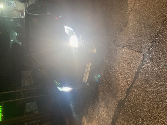 Pirat drogowy w pojeździe o numerach rejestracyjnych KRA567CP