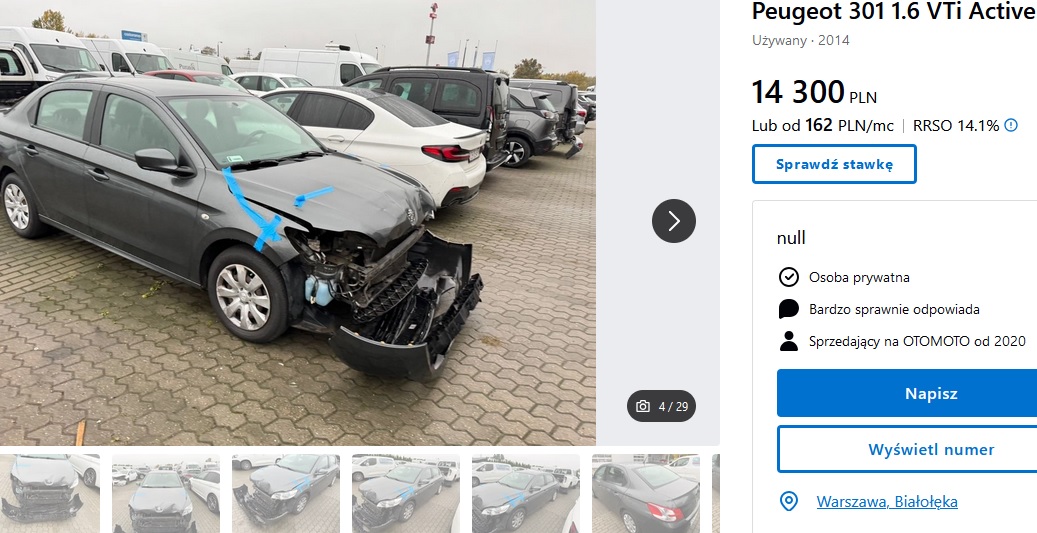 uszk. lekko przód. Poduszki OK.