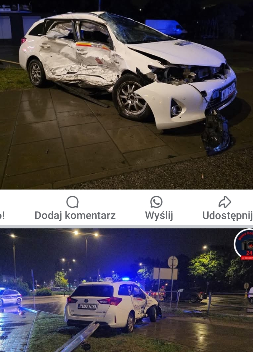 Uszkodzony prawy bok