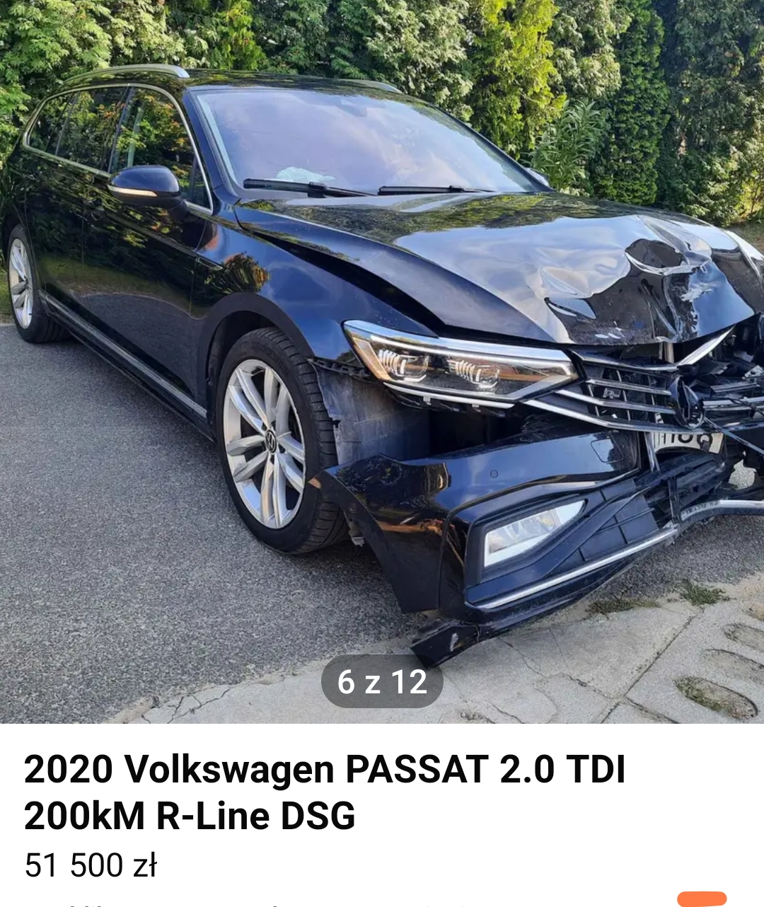 Uszkodzony przód+ poduszki