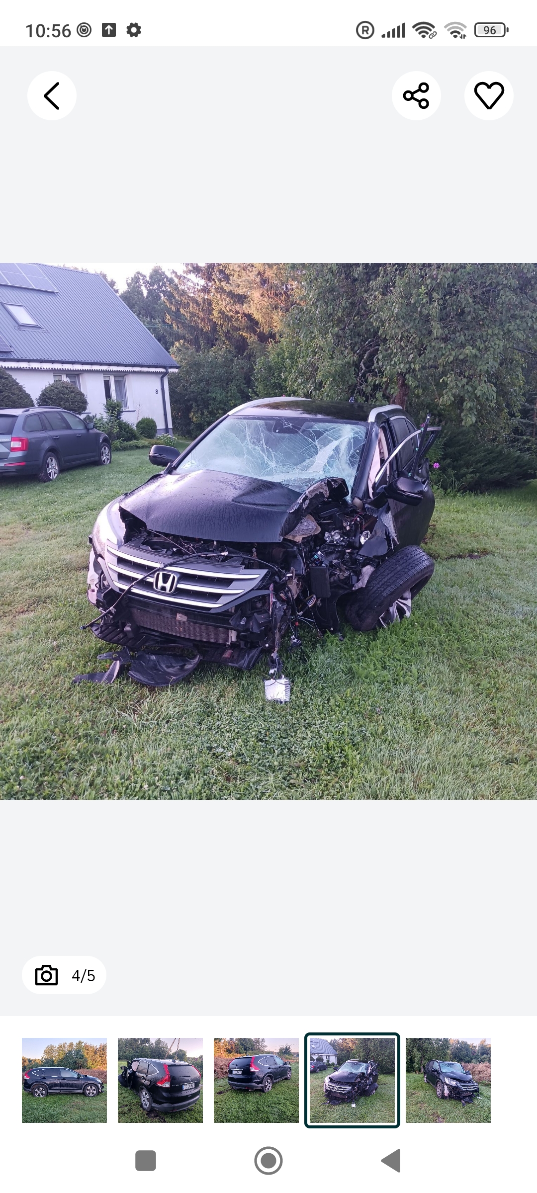 Uszkodzony lewy przód + poduszki