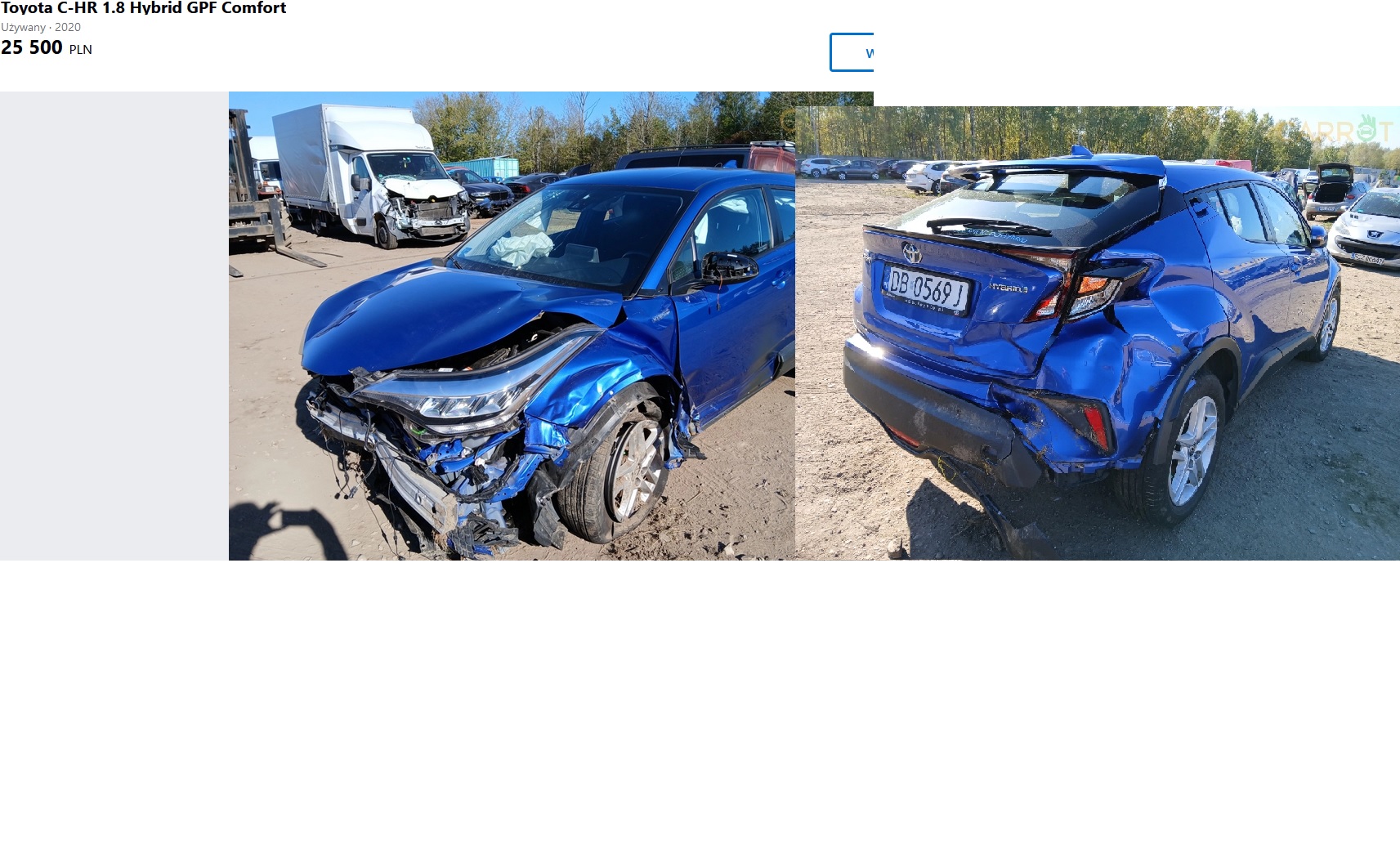 uszkodozny przod i tyl