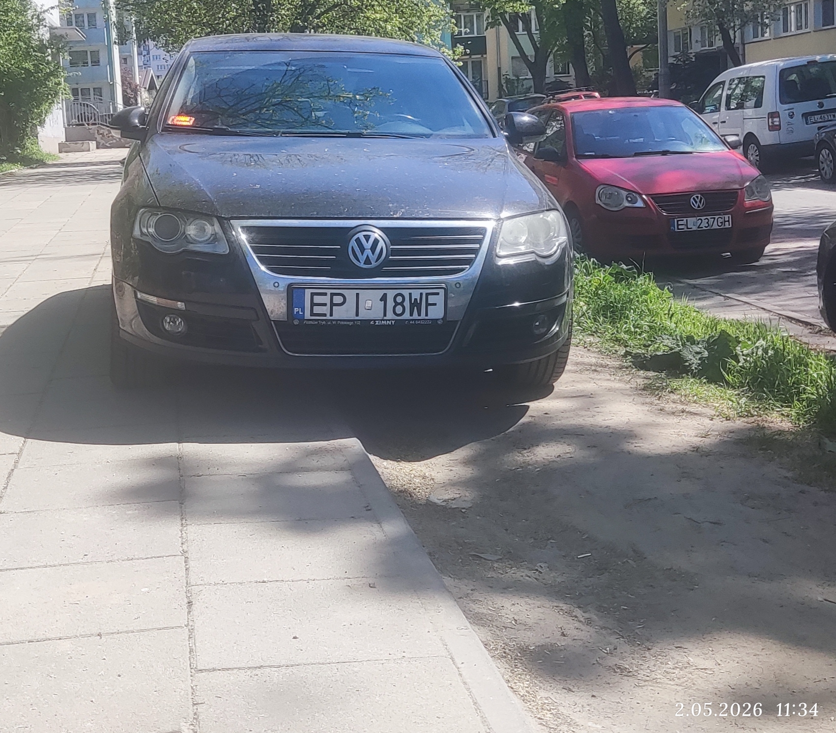 Mistrz parkowania w pojeździe o numerach EPI18WF