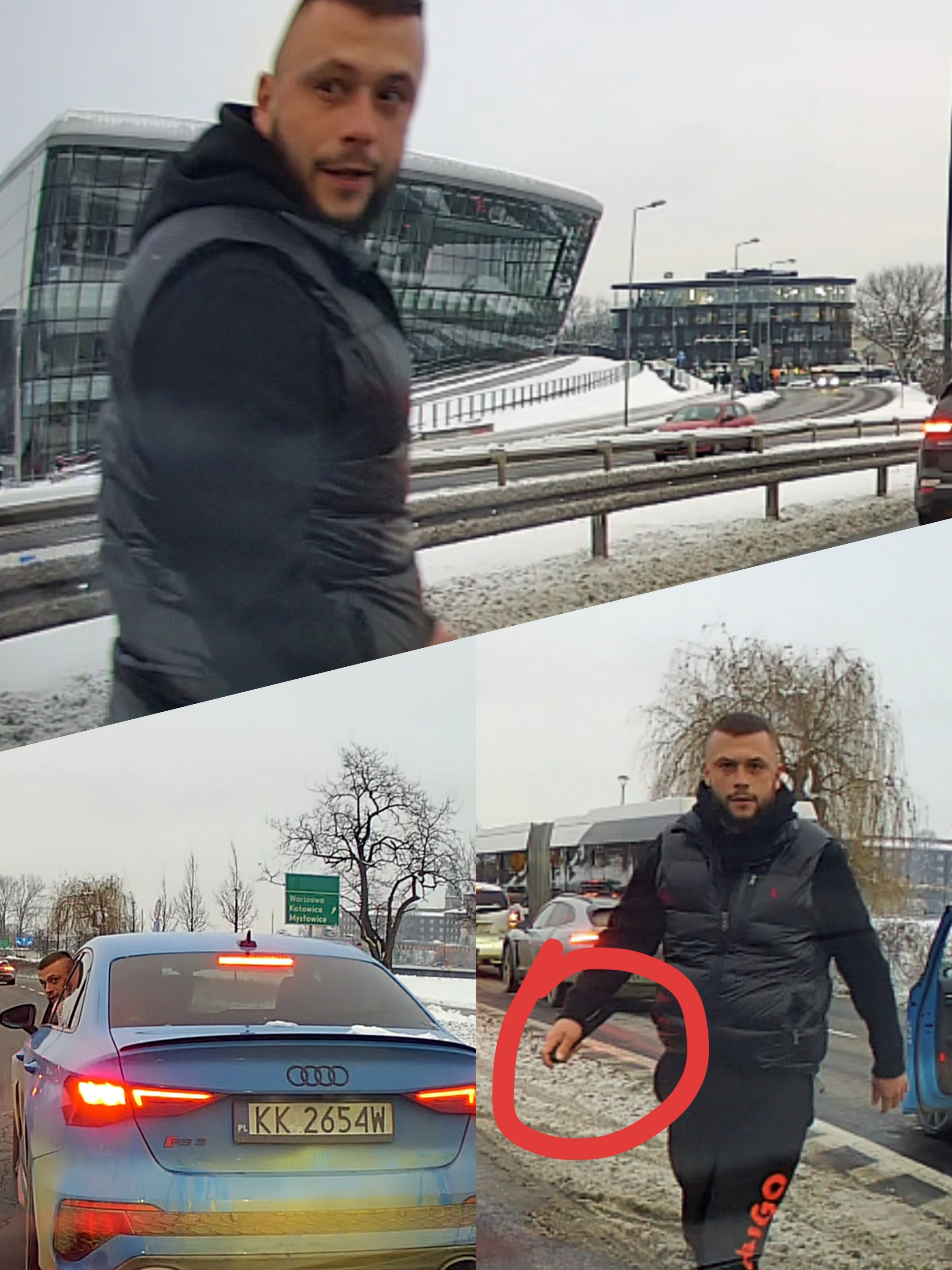 Pirat drogowy w pojeździe o numerach rejestracyjnych KK2654W