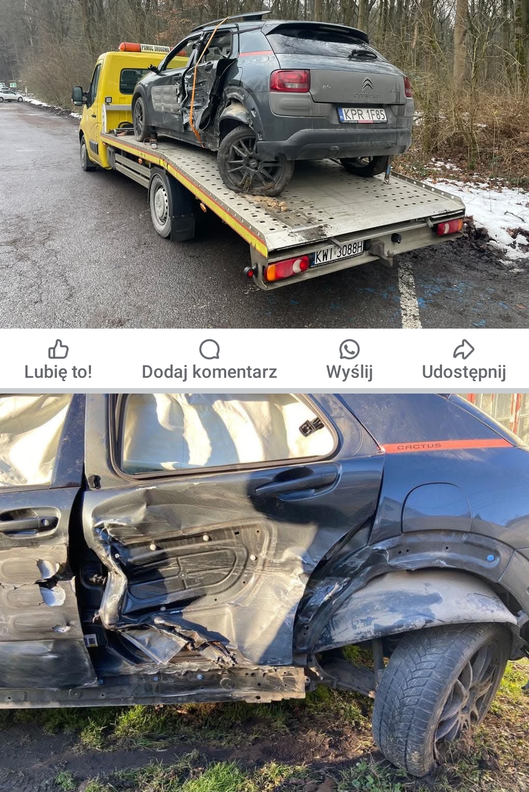 Uszkodzony bok prawy